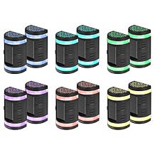 "As Is" Bell+Howell Color-Changing Solar Wall Light - Set of 2