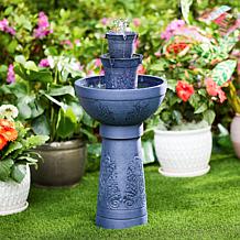 "As Is" Belmont Garden Aurel Cordless Modular Fountain w/Bird Feeder