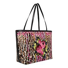 "As Is" Betsey Johnson Embroidered Patch Tote