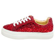 "As Is" Betsey Johnson Reily Rhinestone Platform Sneaker