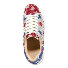 "As Is" Betsey Johnson Sidny Americana Stars Rhinestone Sneaker