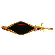 "As Is" Betsey Johnson Wiener Takes All Beaded Crossbody Bag