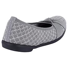 "As Is" BZees Kissed Plaid Knit Ballerina Flat