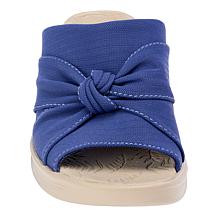 "As Is" Bzees Sandbar Machine Washable Stretch Fabric Knotted Sandal