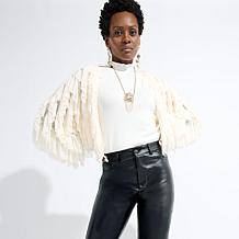 "As Is" C Wonder by Christian Siriano Coated Bootcut Millenium Pant