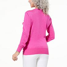 "As Is" C Wonder Luxury Yarn Ruffle Top