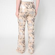 "As Is" C Wonder Pull-On Foil-Printed Scuba Knit Pant
