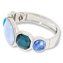 "As Is" C Wonder Simulated Gem Bangle Bracelet