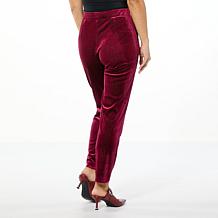"As Is" C Wonder Velvet Pull-On Cigarette-Leg Pant