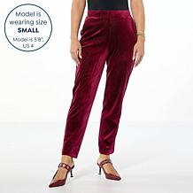"As Is" C Wonder Velvet Pull-On Cigarette-Leg Pant