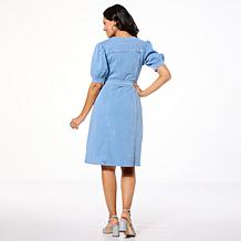 "As Is" C Wonder Wonder Stretch Knit Denim Dress
