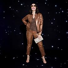 "As Is" C Wonder Woven Leather Crossbody Clutch Handbag