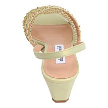 "As Is" Charles by Charles David Aneah Rhinestone Open Toe Wedge Sa...