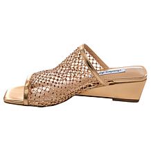 "As Is" Charles by Charles David Noolie Open-Toe Rhinestone Wedge
