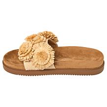 "As Is" Charles by Charles David Palms Pompom Slide Sandal