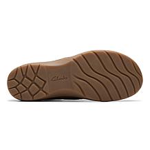 "As Is" Clarks Collection Carleigh Viola Nubuck Leather Casual Mule