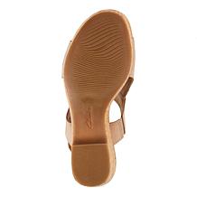 "As Is" Clarks Collection Giselle Rose Nubuck Wedge Sandal
