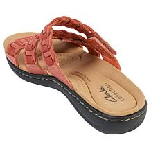 "As Is" Clarks Collection Laurieann Hope Heritage Casual Flat Sandals
