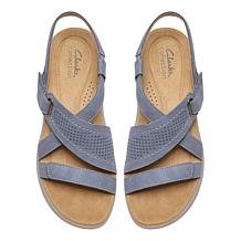 "As Is" Clarks Collection Maelynn Gem Metal Stud Strappy Sandal