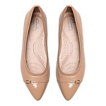 "As Is" Clarks Collection Natalyn Dusk Slip-On Leather Dress Shoe