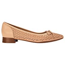 "As Is" Clarks Collection Natalyn Step Slip-On Leather Dress Shoe