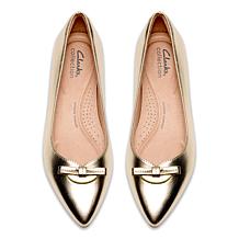 "As Is" Clarks Collection Natalyn Trim Pointed Toe Flat
