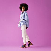 "As Is" Clarks Collection Nerisa West Slingback Wedge Sandals