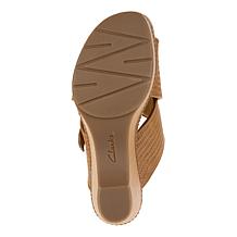 "As Is" Clarks Collection Seannah Nora Modern Casual Wedges