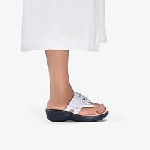 "As Is" Clarks Merliah2 Kyla Flower Wedge Sandal