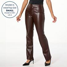 "As Is" Colleen Lopez Faux Leather Bootcut Pant