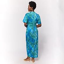 "As Is" Colleen Lopez Front Drape Pullover Dress