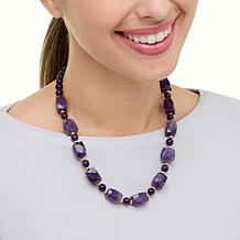 "As Is" Colleen Lopez Gemstone Beaded 20" Necklace