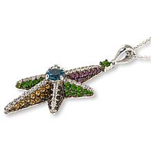 "As Is" Colleen Lopez North Star Multigem Pendant with Chain