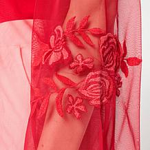 "As Is" Colleen Lopez Printed Mesh Topper