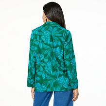 "As Is" Colleen Lopez Woven Eyelet Blazer