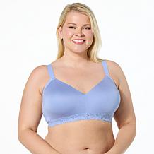 "As Is" Comfort Code 2-pack Lightly Lined Lace Trim Wireless Bra