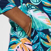 "As Is" Comfort Code Soft & Light Twin Print Cardigan