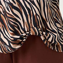"As Is" Comfort Code Stretch Jersey Knot Front Tunic