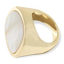 "As Is" Connie Craig Carroll Jewelry Eve Shell Solitaire Ring