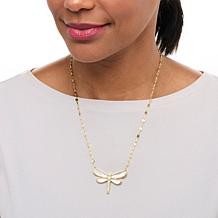"As Is" Connie Craig Carroll Jewelry Mirabelle 19" Dragonfly Necklace