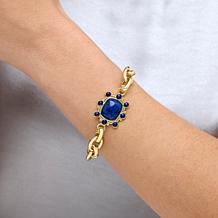 "As Is" Connie Craig Carroll Jewelry Parker Lapis Station Bracelet