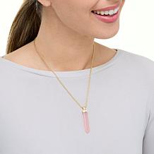 "As Is" Connie Craig Carroll Jewelry Quince Gemstone Pendant Necklace