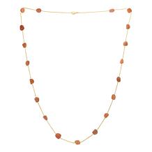 "As Is" Connie Craig Carroll Tina 33-3/4"  Freeform Gemstone Necklace