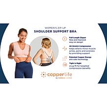 "As Is" Copper Life by Tommie Copper AirKnit Shoulder Support Bra w...