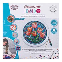 "As Is" Craft Buddy Crystal Art Round Frame Kits - Set of 3