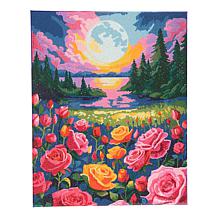 "As Is" Craft Buddy Crystal Art Set of 2 Framed Canvas Kits