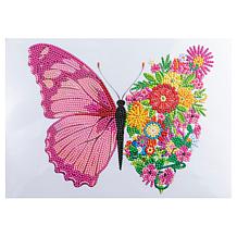 "As Is" Craft Buddy Crystal Art Wall Stickers - Butterflies
