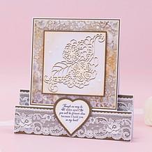 "As Is" Crafter's Companion Sara Signature 12" x 12" Antique Lace P...