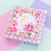 "As Is" Crafter's Companion Set of 3 Floral 3D Embossing Folder, Di...
