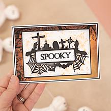 "As Is" Crafter's Companion Spooky Sentiment Frame Stamp and Die Sets